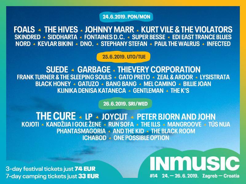 Objavljena je potpuna satnica INmusic festivala #14!