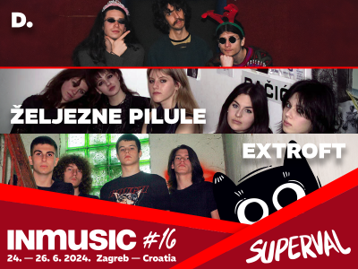 Festival izvođača školskog uzrasta Superval na INmusic festivalu #16 predstavlja čak tri izvrsna Superval benda!