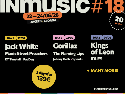 Objavljen dnevni raspored izvođača INmusic festivala #18 – u prodaji ograničen broj jednodnevnih ulaznica!